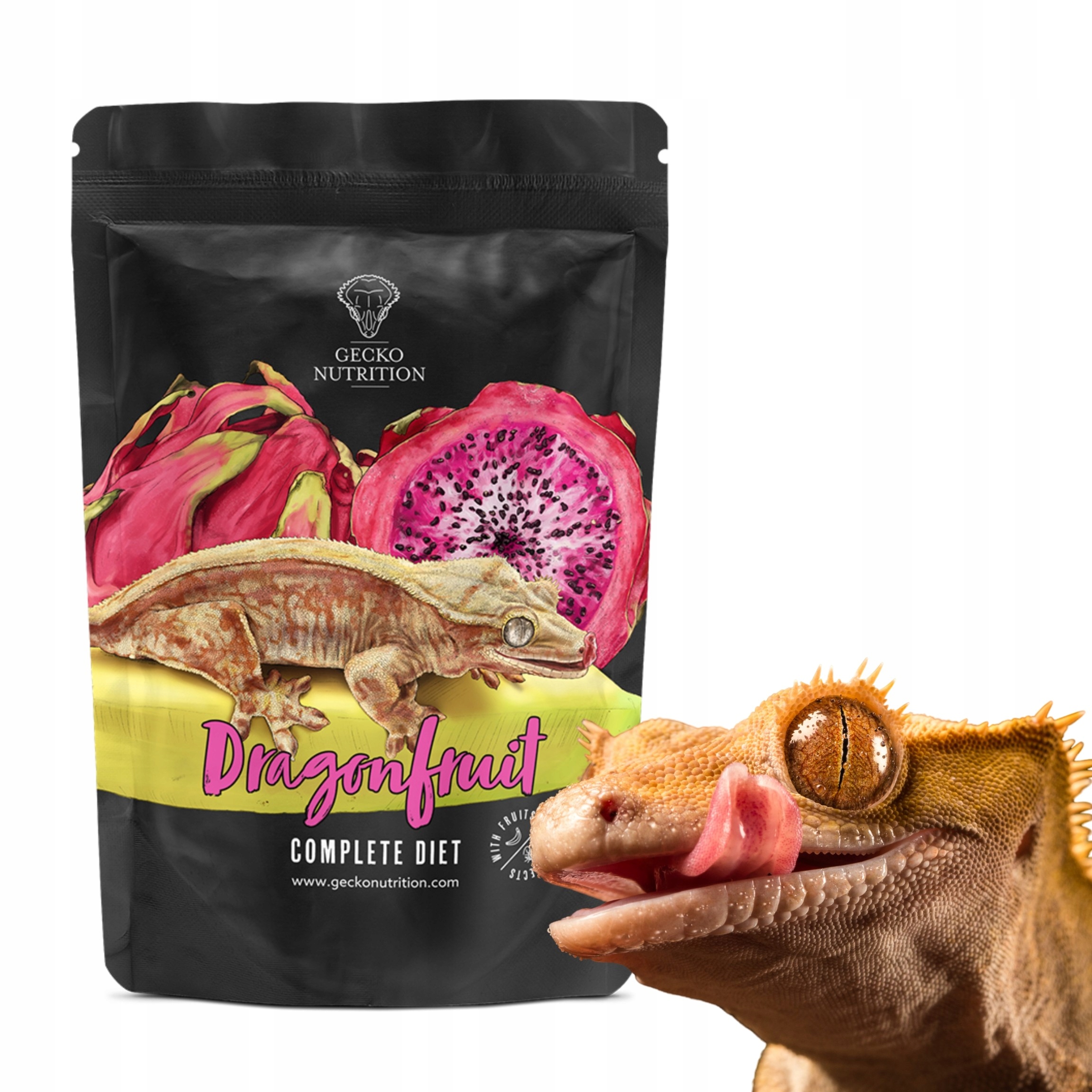 Gecko Nutrition Banán Dračí Ovoce – krmivo: gekon otřesený, felsuma 250 g