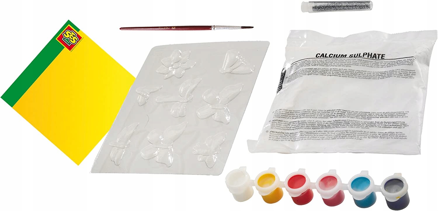 Motyle z brokatem odlewy gipsowe 5+ SES 01131 Rodzaj figurki 3D