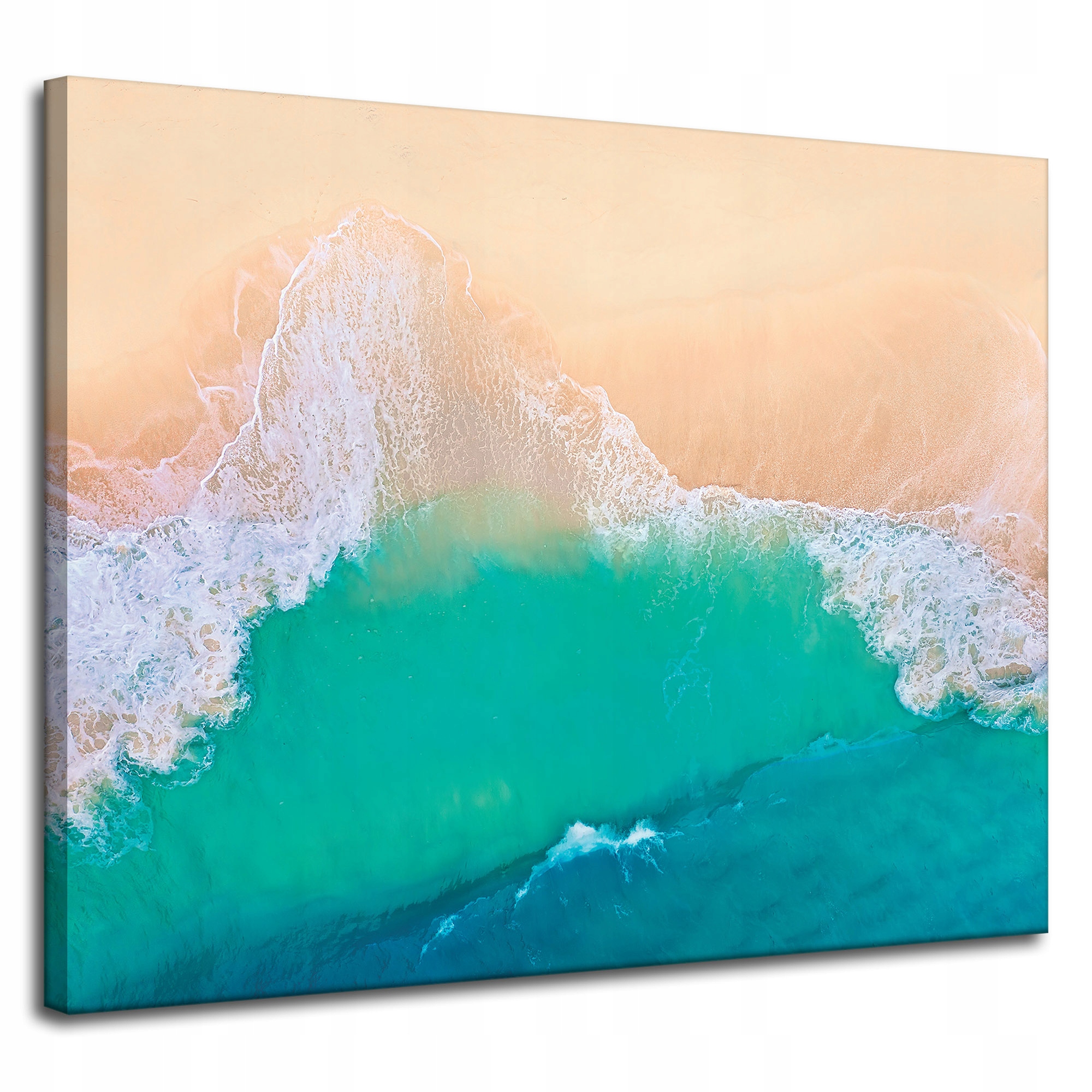 Obraz na plátně Vlny Voda Břeh Písek 100x80 cm Ideální jako dárek
