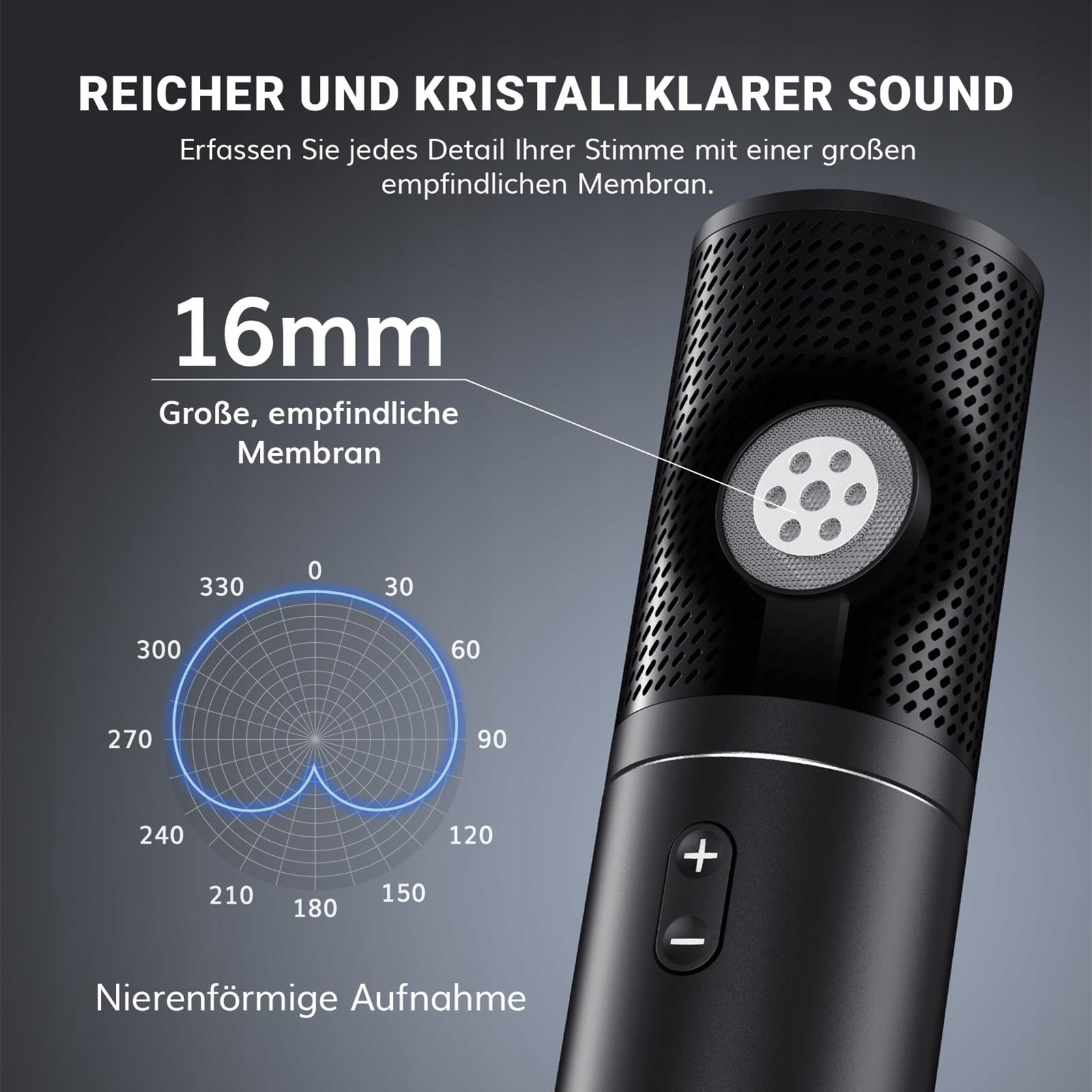 TONOR Mikrofon Gaming USB PC Podcast Kondensator Zestaw do Streamingu — miniatura 2