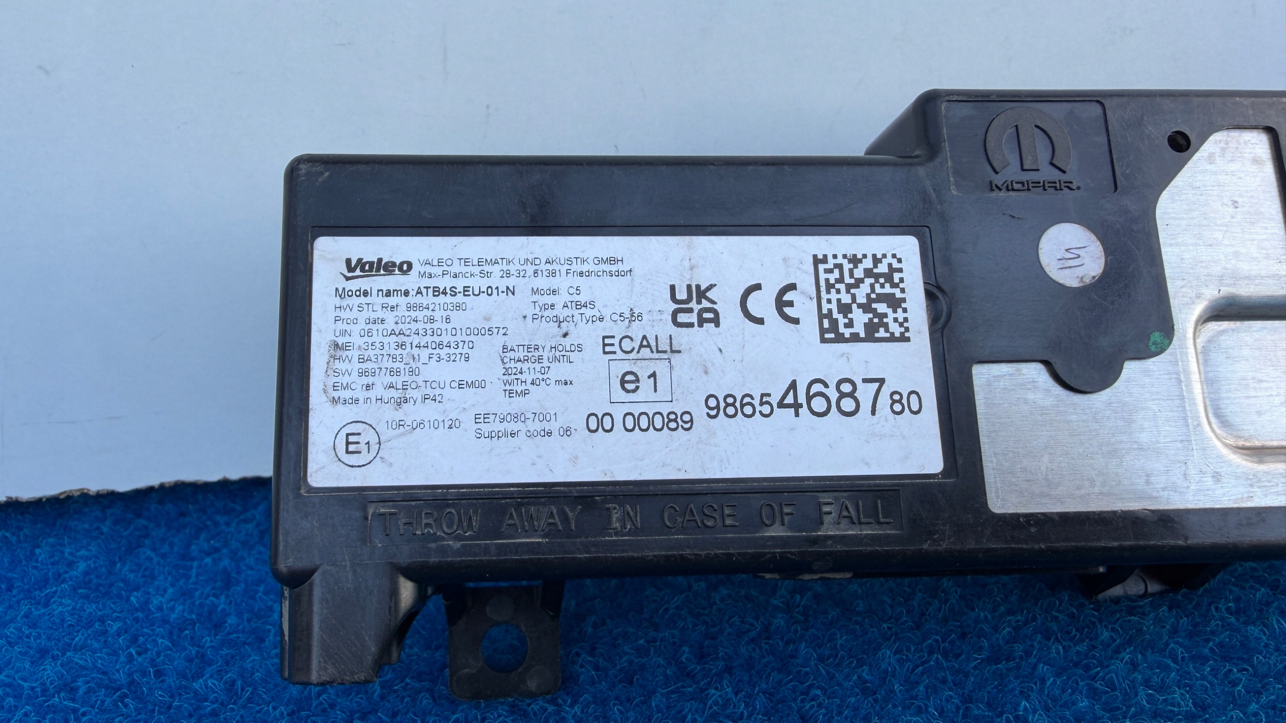 module ANTENY BLUETOOTH EXPERT JUMPY PROACE COMBO VIVARO K123/62LQ
