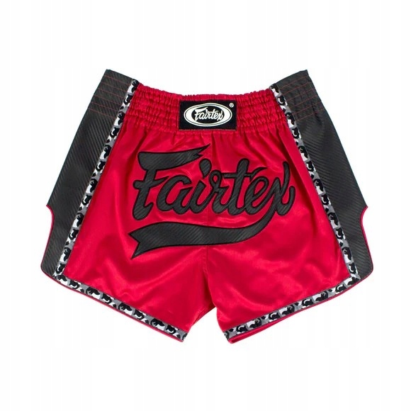 Fairtex Spodenki Muay Thai BS1703 Czerwone/Czarne L