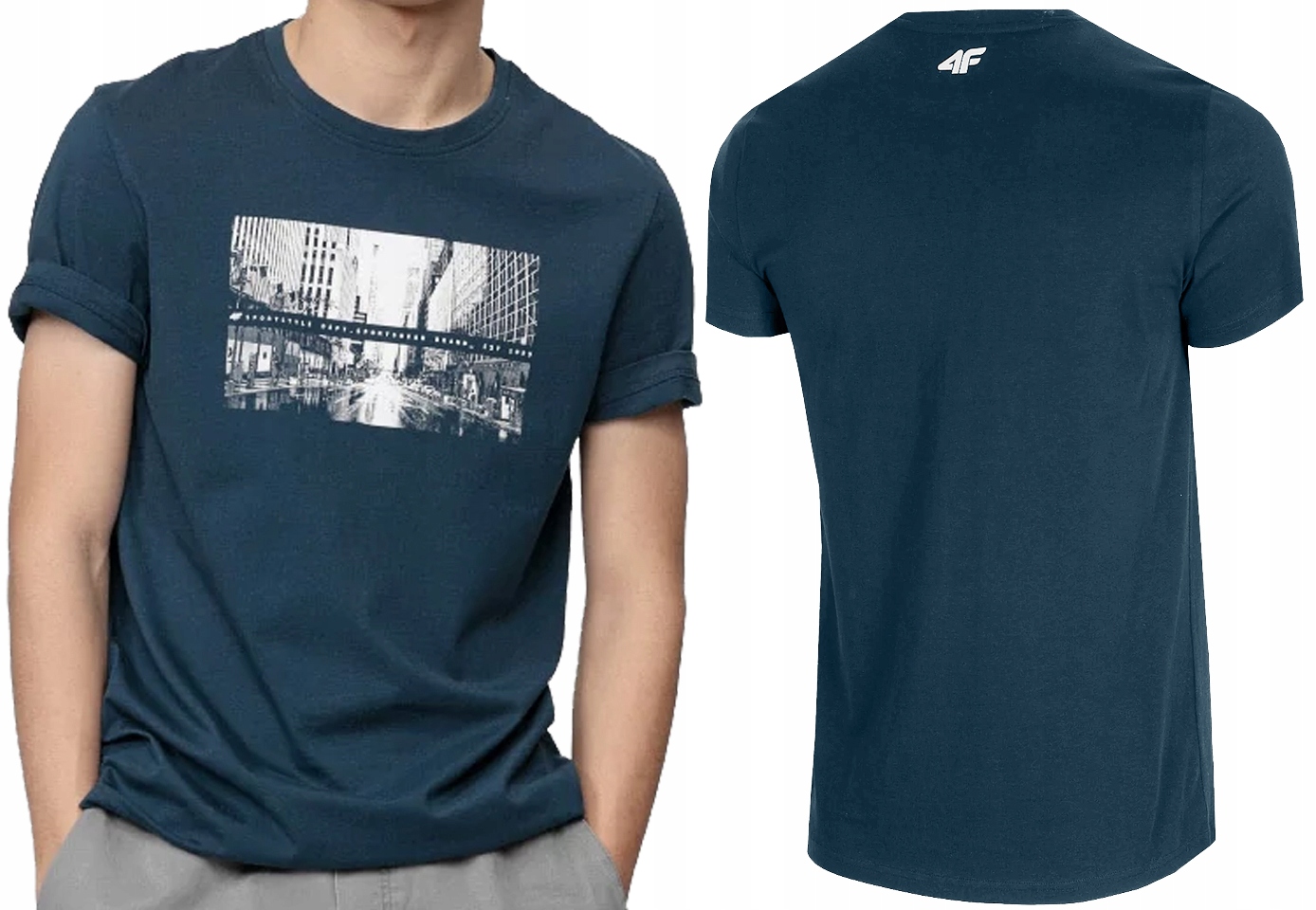 

4F Koszulka Męska L21 TSM025 T-shirt Bawełniana