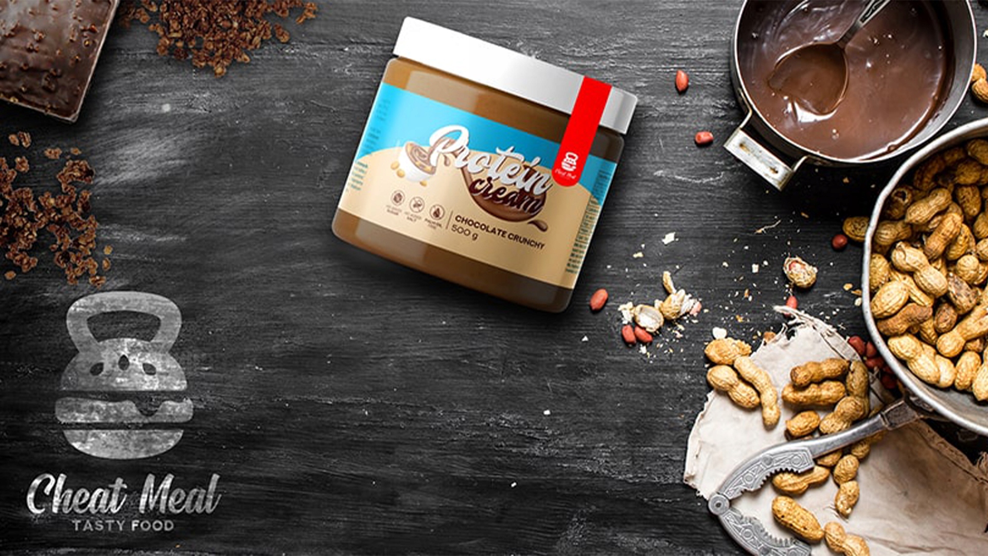 KREM PROTEINOWY keto BEZ CUKRU białkowy BIAŁKO 500g CHEAT CZEKOLADA orzech Rodzaj krem