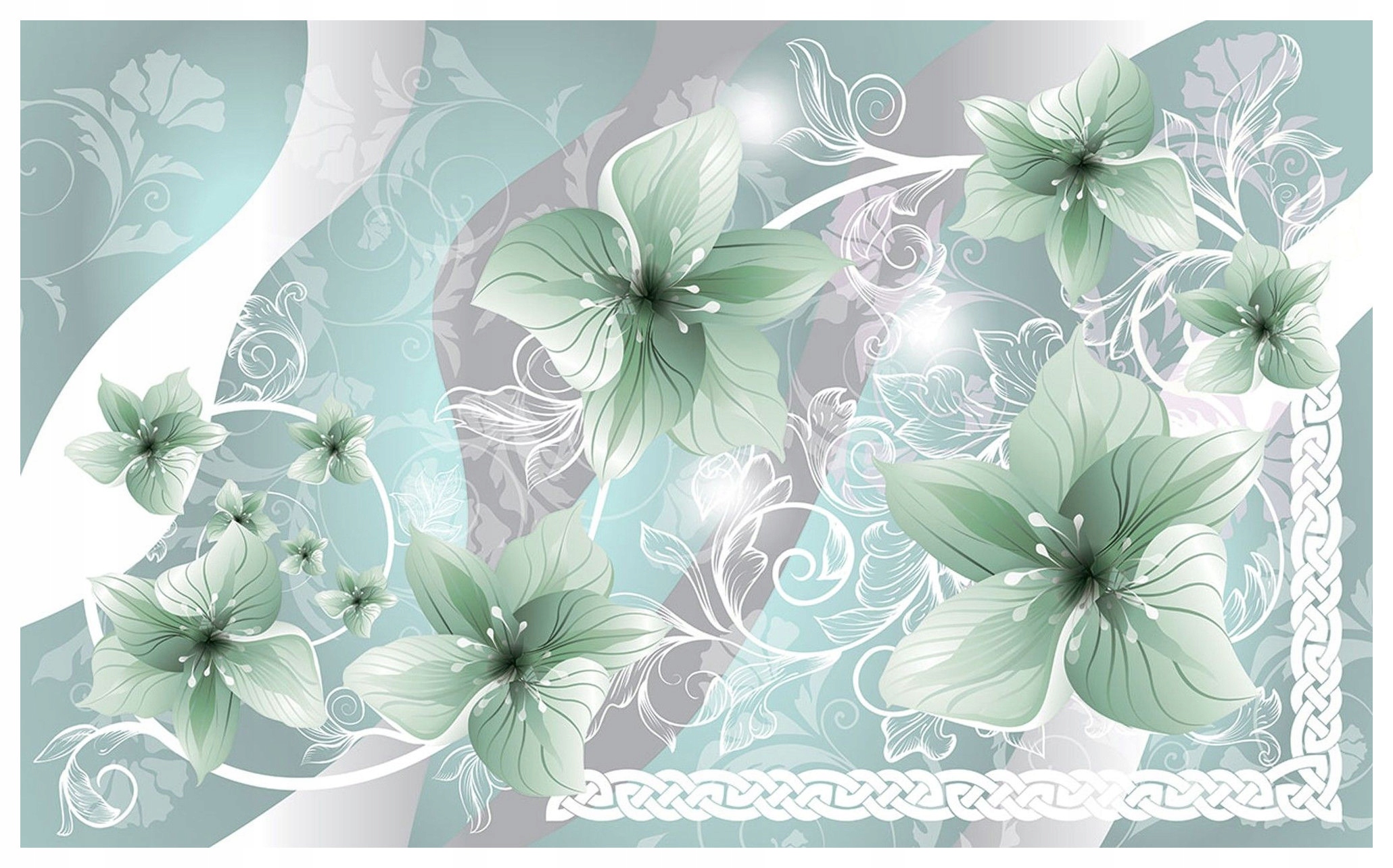 Tapeta Pastelové kvety Abstrakcia Vinylová perspektíva 208x146 lepidlo