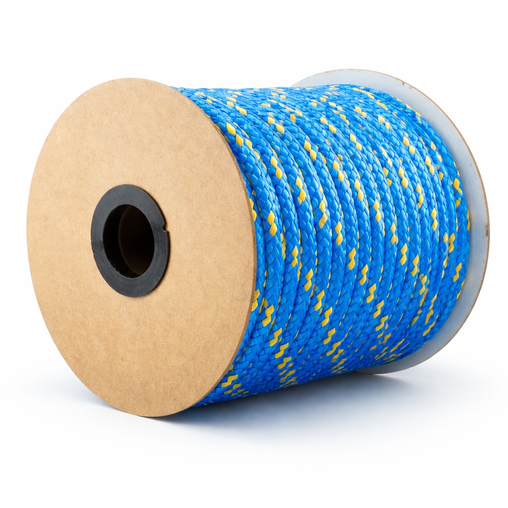 Polypropylenové lano Pp 20 mm × 20 m modré (žluté skvrny)