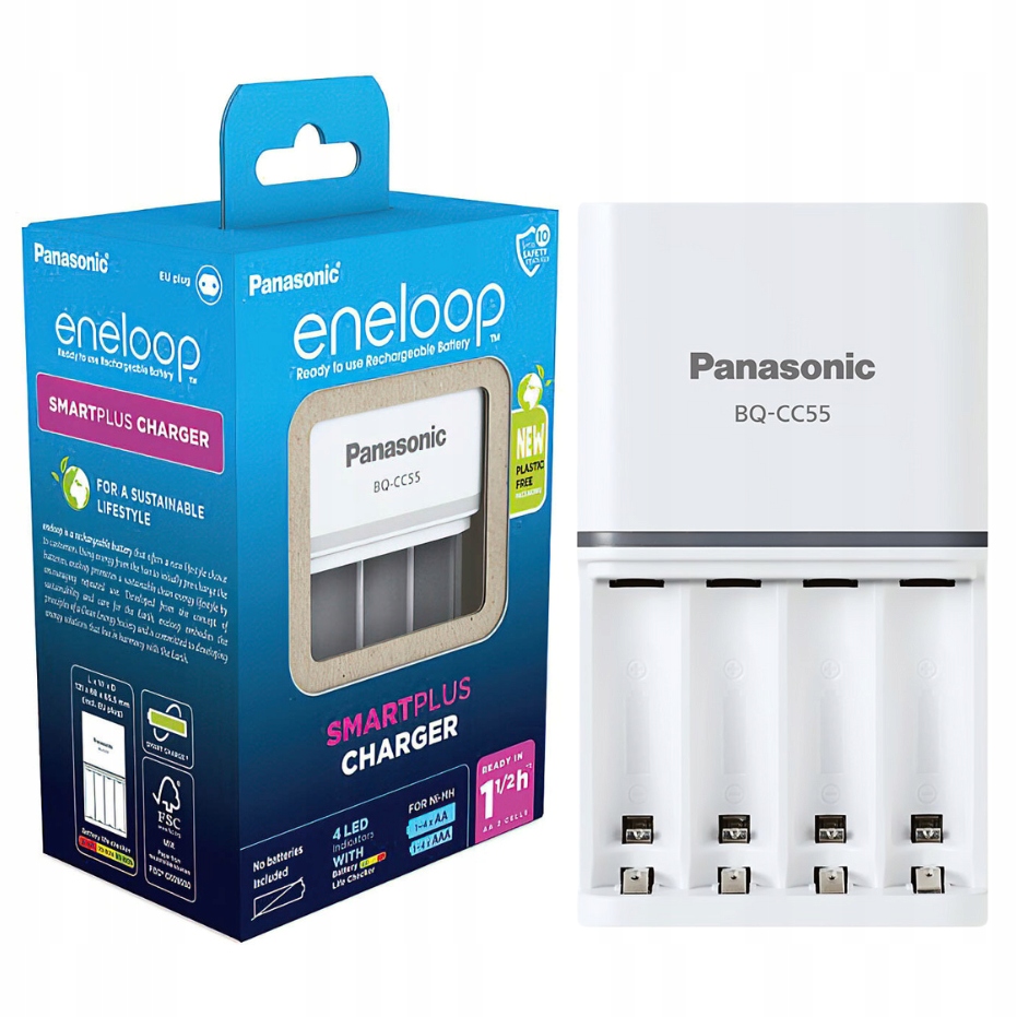 Зарядное устройство для аккумуляторов Panasonic Eneloop BQ-CC55 EKO