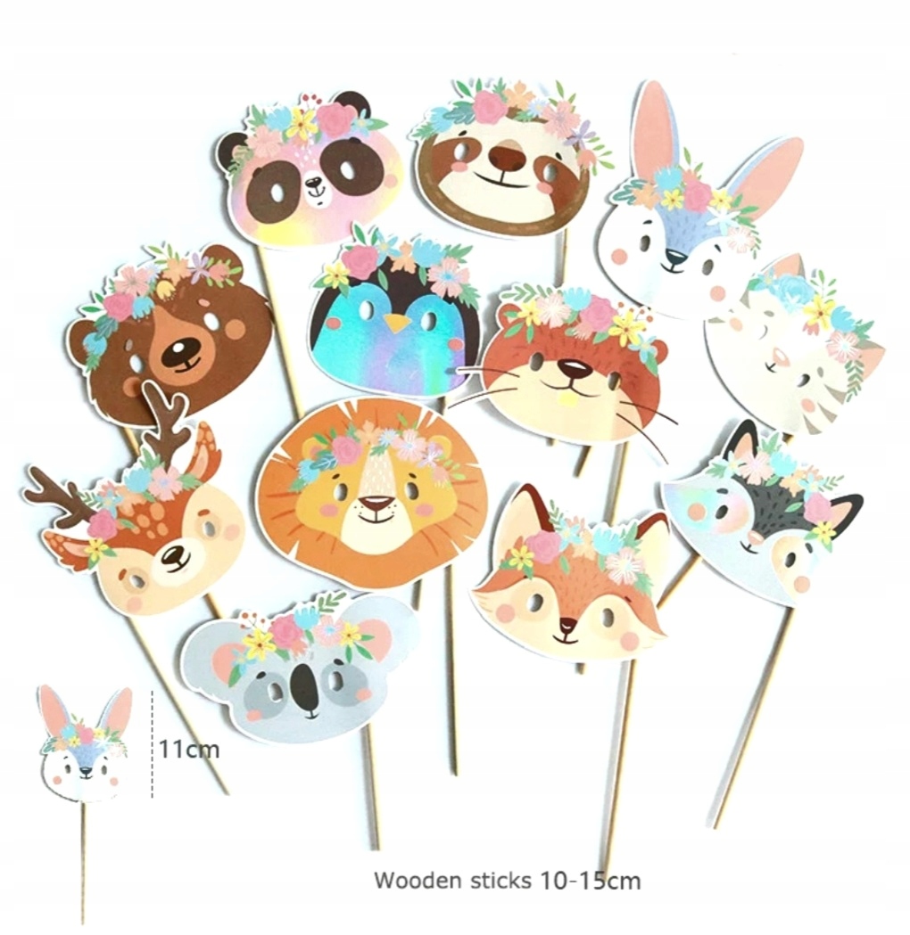 ZESTAW do Zdjęć ZWIERZĄTKA kot miś FOTO BUDKA 12s