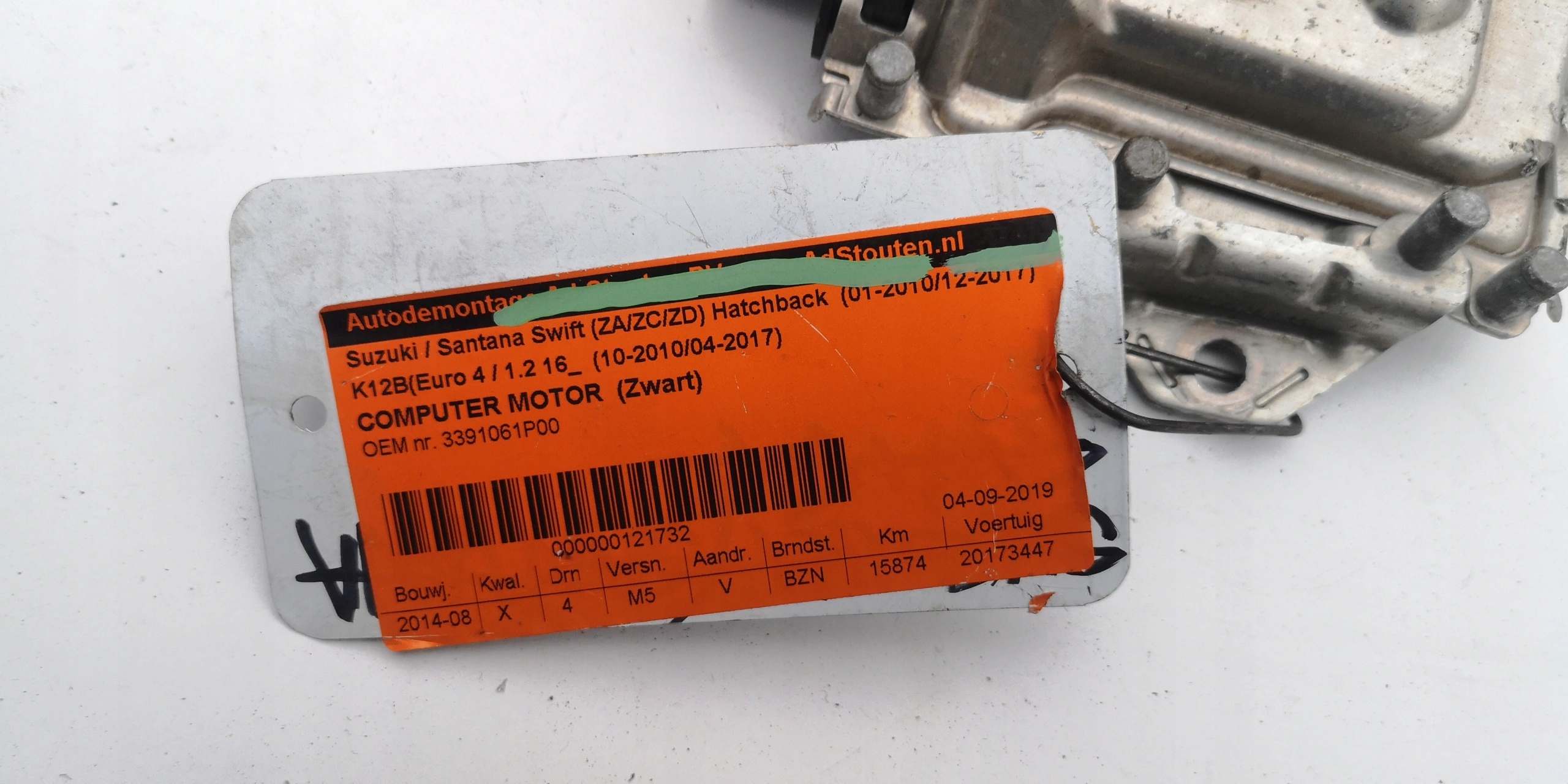 SUZUKI SWIFT 1.2B 0261S08772 33910-61P00 computer