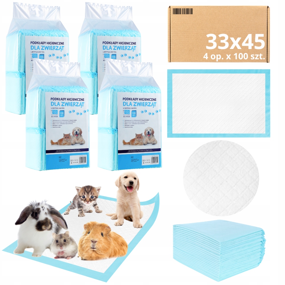 Podložky MediBed Absorpční tréninkové podložky 210 ml Pro Zvířata 33x45 cm 400 ks