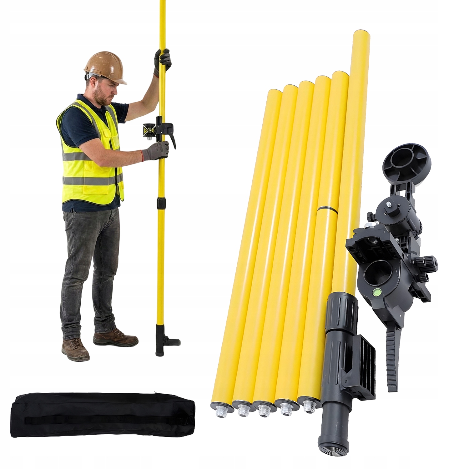 Rozpěrná Tyč Pro Laser 4,2 M S Nastavitelnou Výškou A Taškou