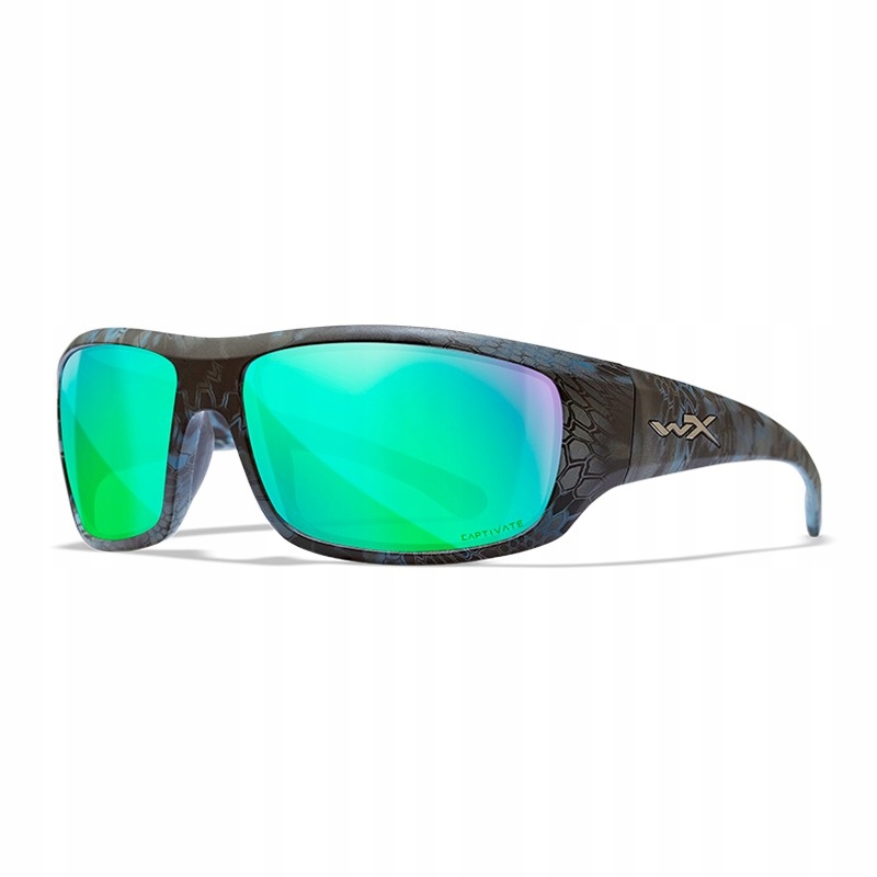 Okulary Wiley X Omega CaptivateTM Polarized Green Mirror Kryptek Neptune