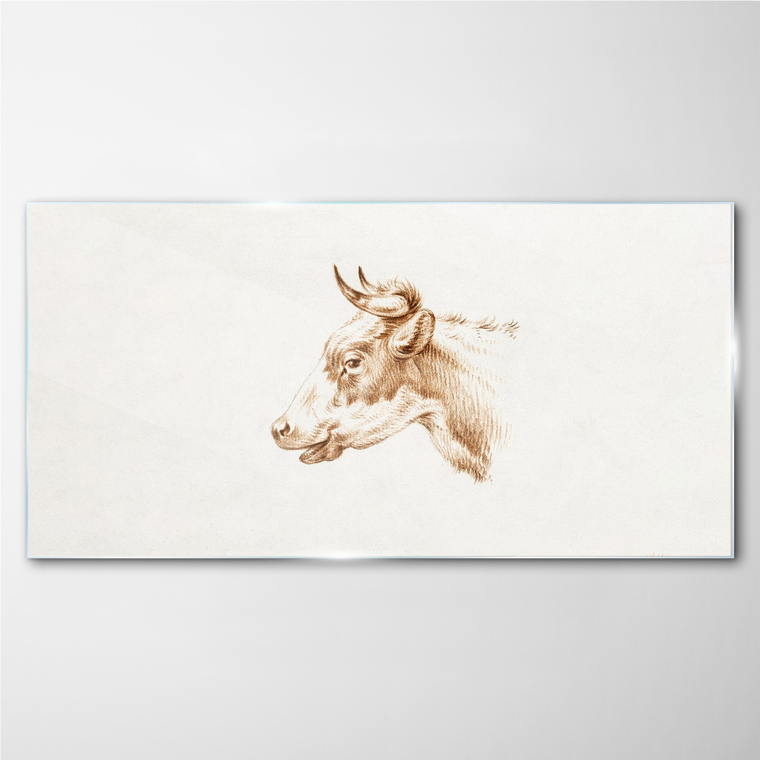 

Obraz szklany z nadrukiem Zwierzę krowa 100x50 cm