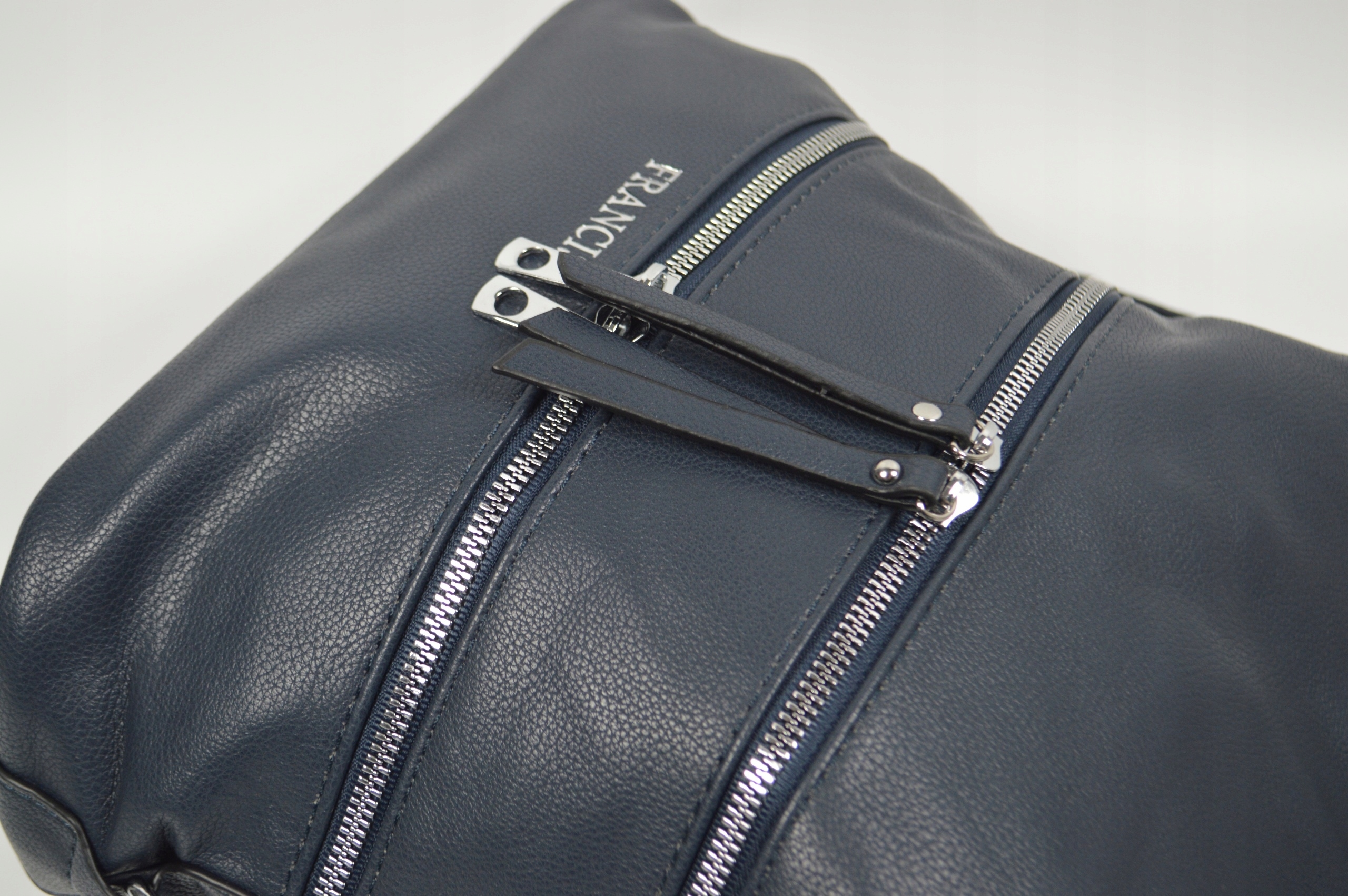 DUŻA POJEMNA TOREBKA DAMSKA LISTONOSZKA WOREK TORBO-PLECAK Odcień granatowy