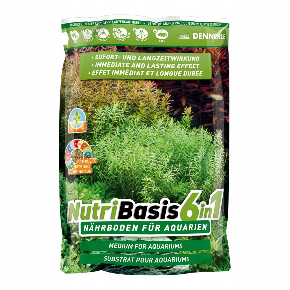 Levně Substrátová Výživa Pro Akvarijní Rostliny Substrát 6V1 Železo Rašelina 4.8 Kg Dennerle
