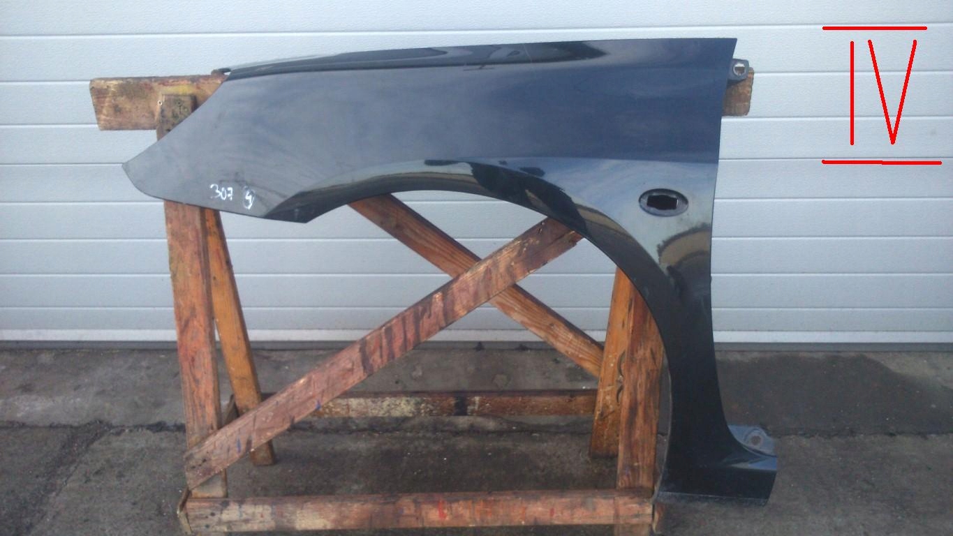 PEUGEOT 307 1 I 01-05 BŁOTNIK LEWY PRZEDNI - CAŁY