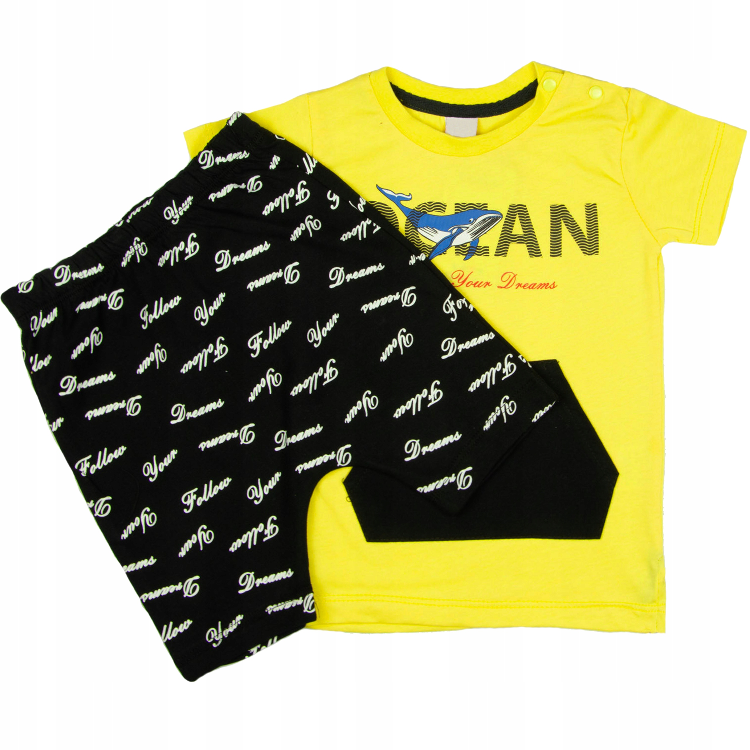 

Komplet Letni ocean Chłopiec t-shirt spodenki 80