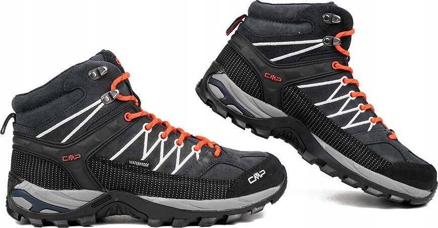 Buty Trekkingowe Męskie Cmp Rigel MID Wp Černo-oranžové 3Q1294 vel. 45