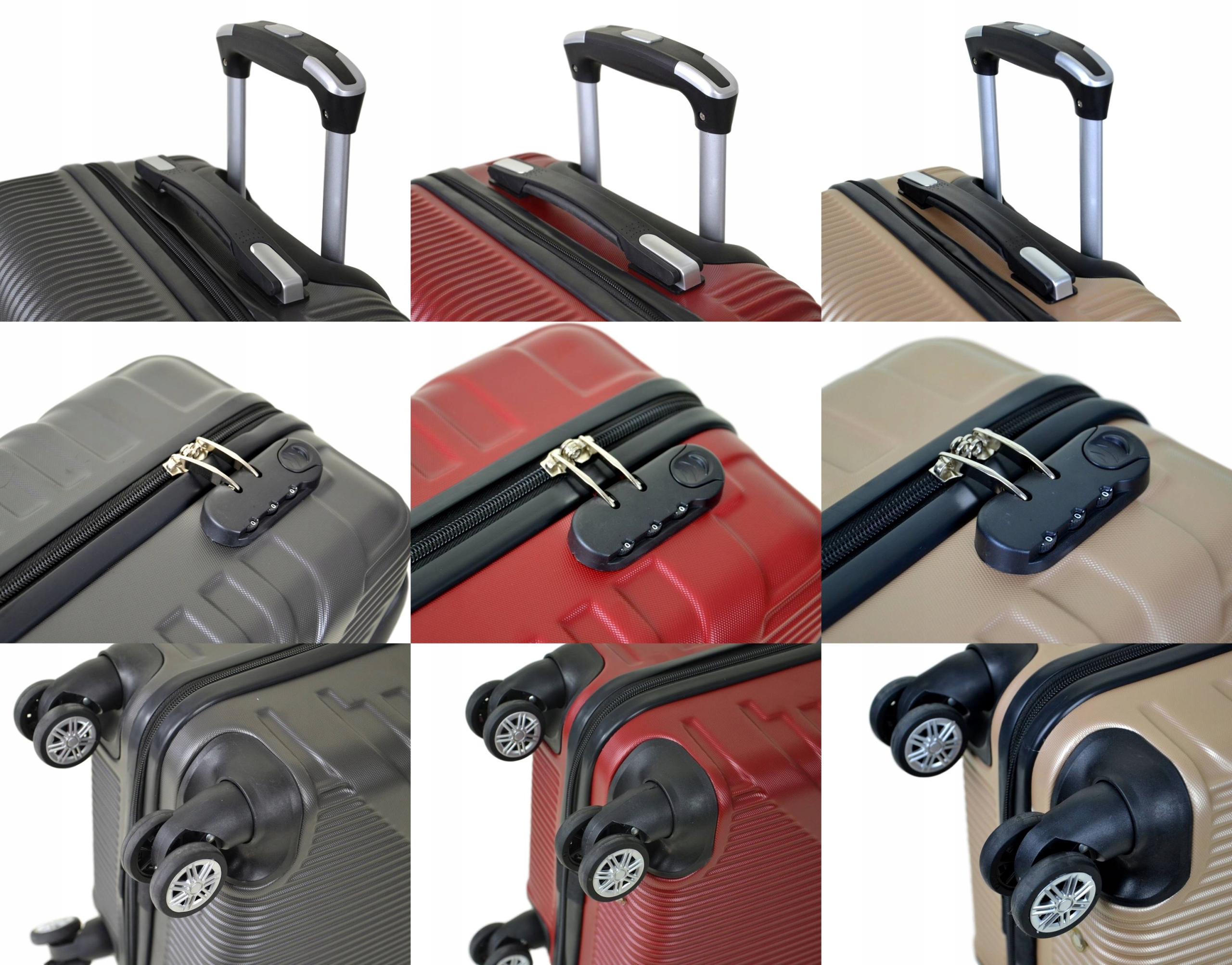 ŚREDNIA WALIZKA SUNBAG - MODEL 8082 Z POSZERZENIEM pojemność 80 LITRÓW Wielkość średnia