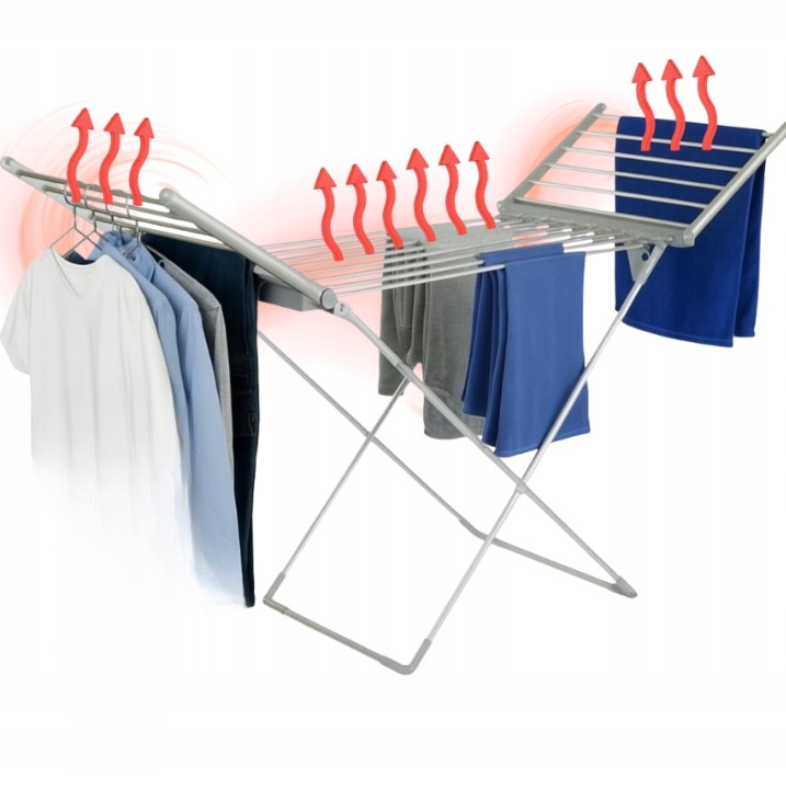 Elektrická skládací Sušák na prádlo Rychlé a pohodlné sušení oblečení