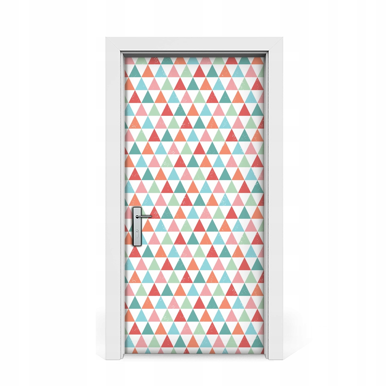 

Nalepka naklejka na drzwi Kolorowe trójkąty 95x205