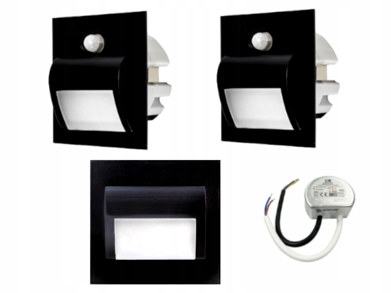 Sada Halogen Led schodišťová lampa 3x senzor