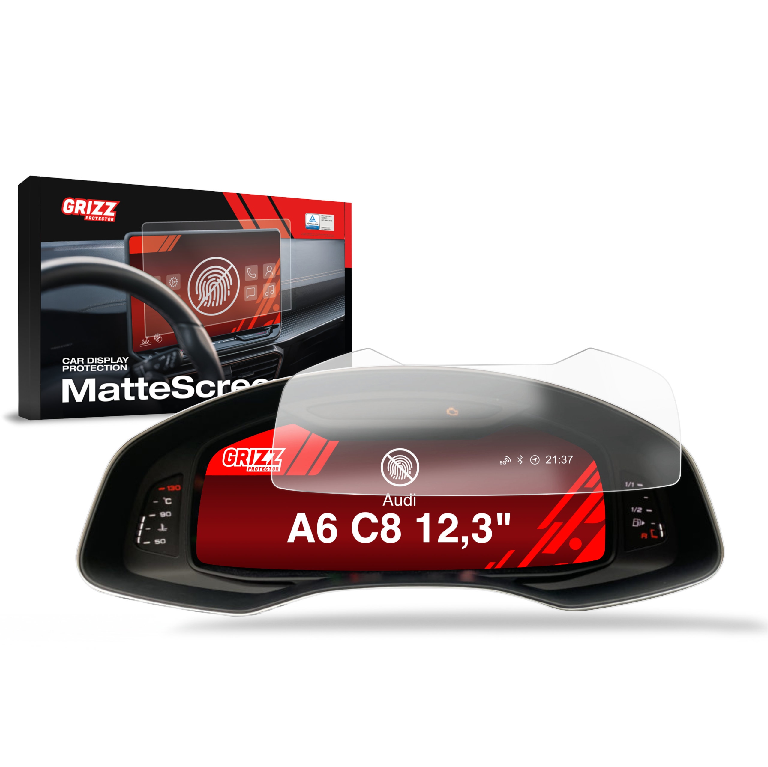 Folia Antyodciskowa do Audi A6 C8 Virtual Cockpit 12,3" (2018-2024)