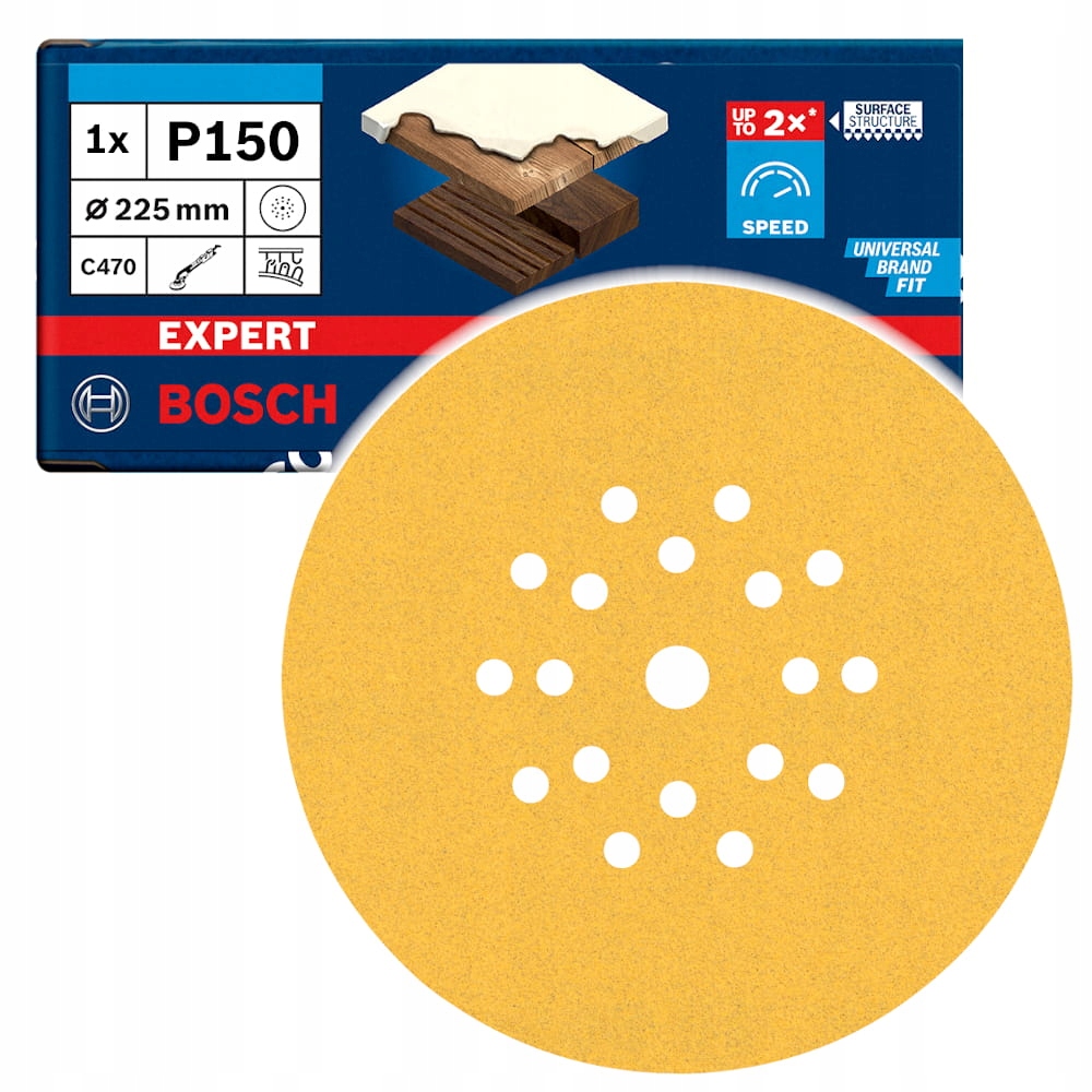 Bosch Expert Papier ścierny na rzep 225mm GR.150 do żyrafy Gtr 550 25szt.