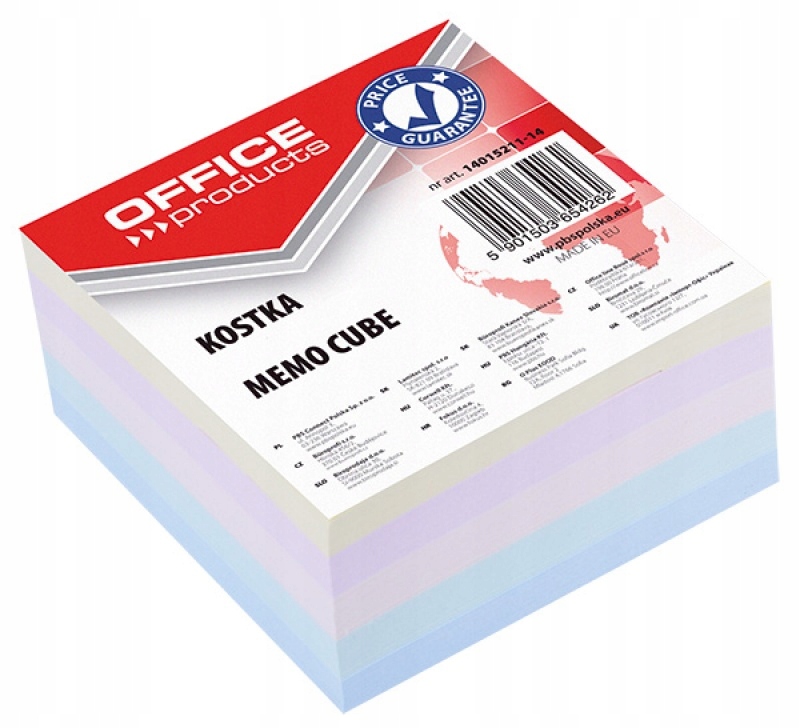 

Kostka klejona 85x85x40mm mix kolorów