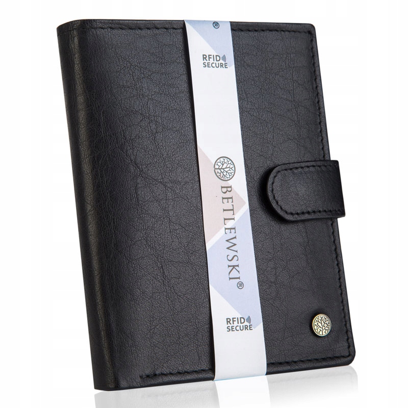 

Skórzany portfel męski Betlewski skóra pionowy