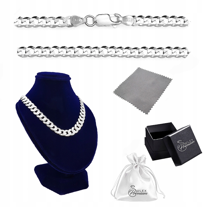 Řetízek stříbro ryzost 925 Kieta Klasická Vazba „pancr“ 50 cm x 8 mm