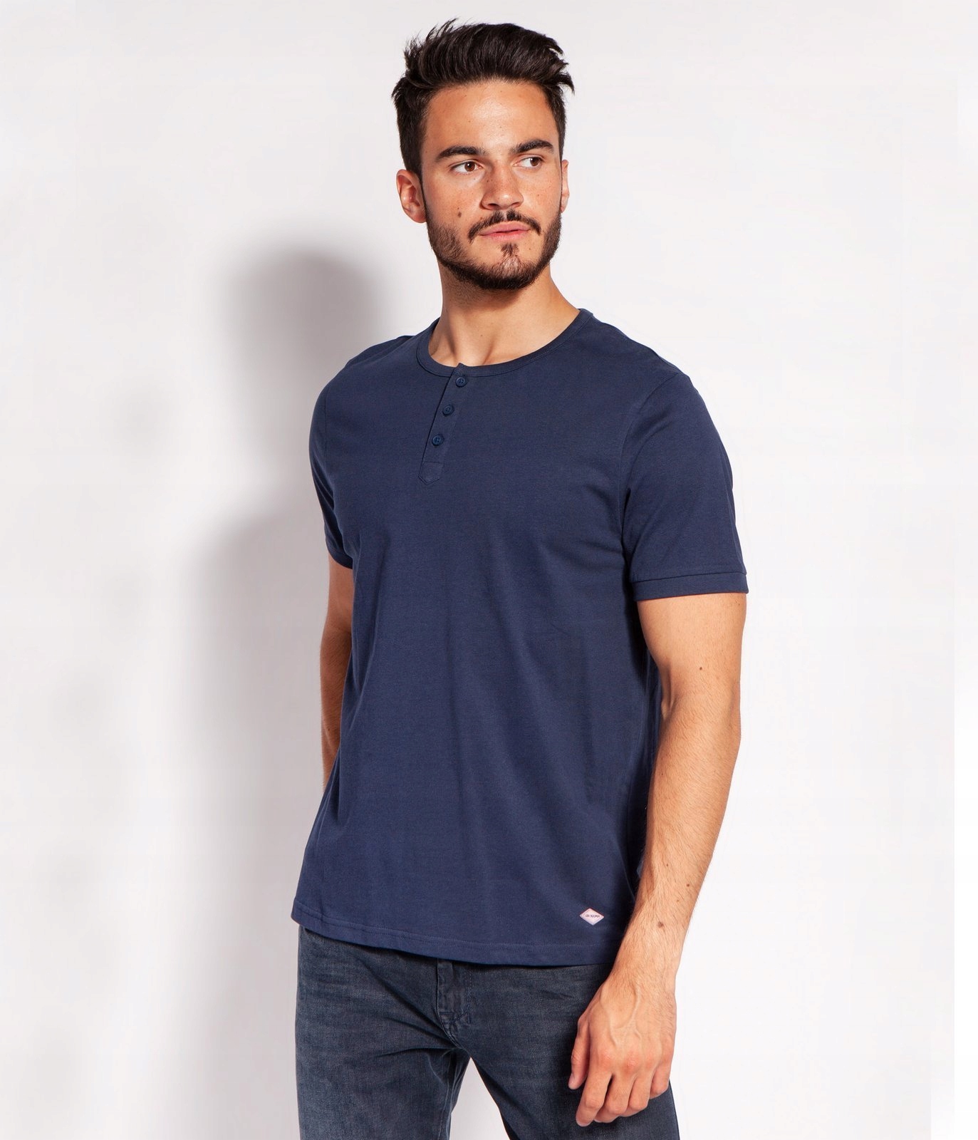 

Lee Cooper T-shirt męski Henley 2020 Navy XXL