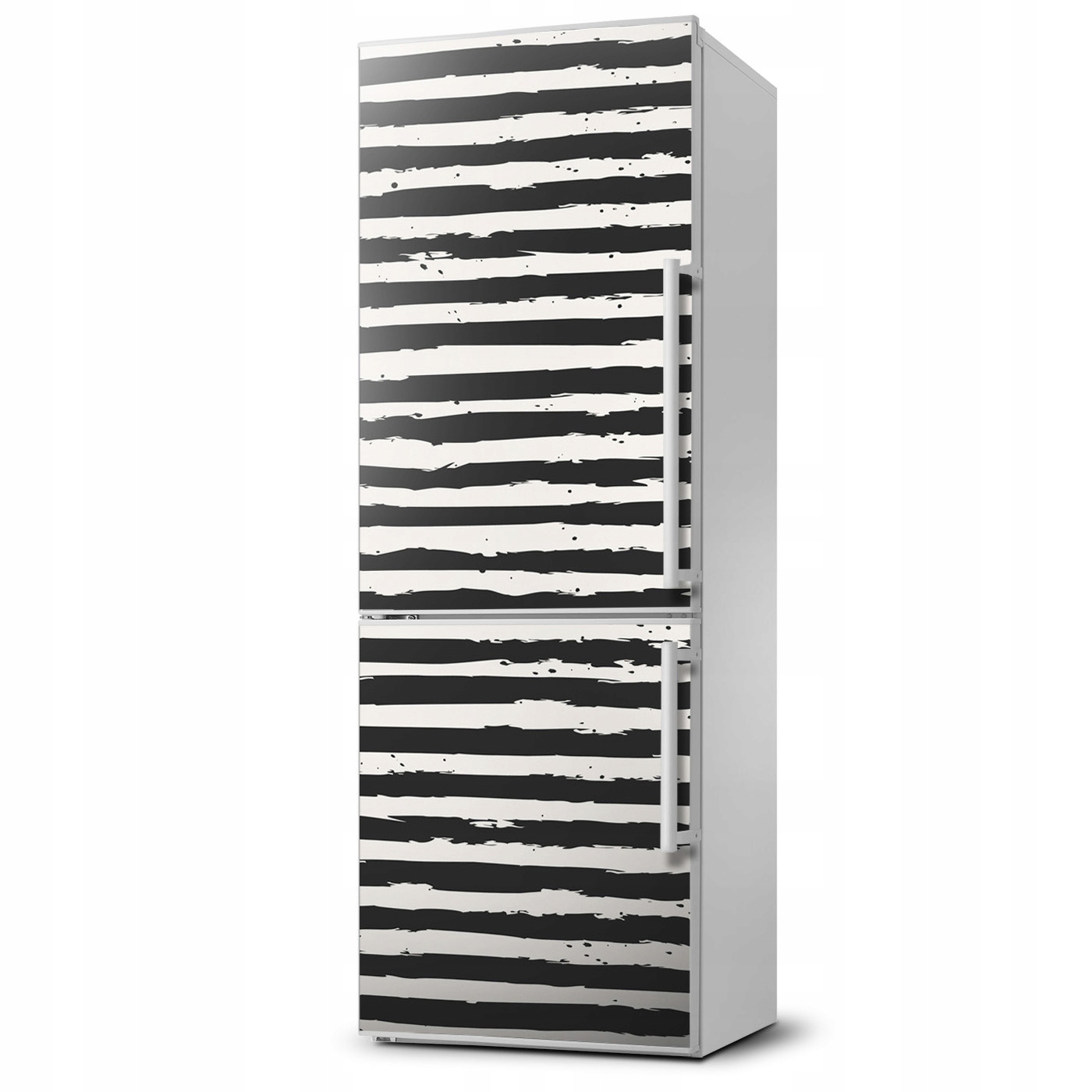 

Magnes Tapeta na lodówkę Czarno-białe paski 60x180