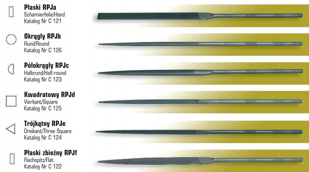 

Befana Zestaw pilników igieł. Rpj 6 szt. 160/80-1