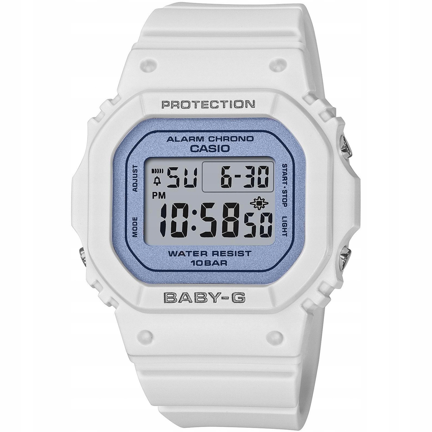 Dámské hodinky Casio Baby-G BGD-565SC-2BER bílý pásek