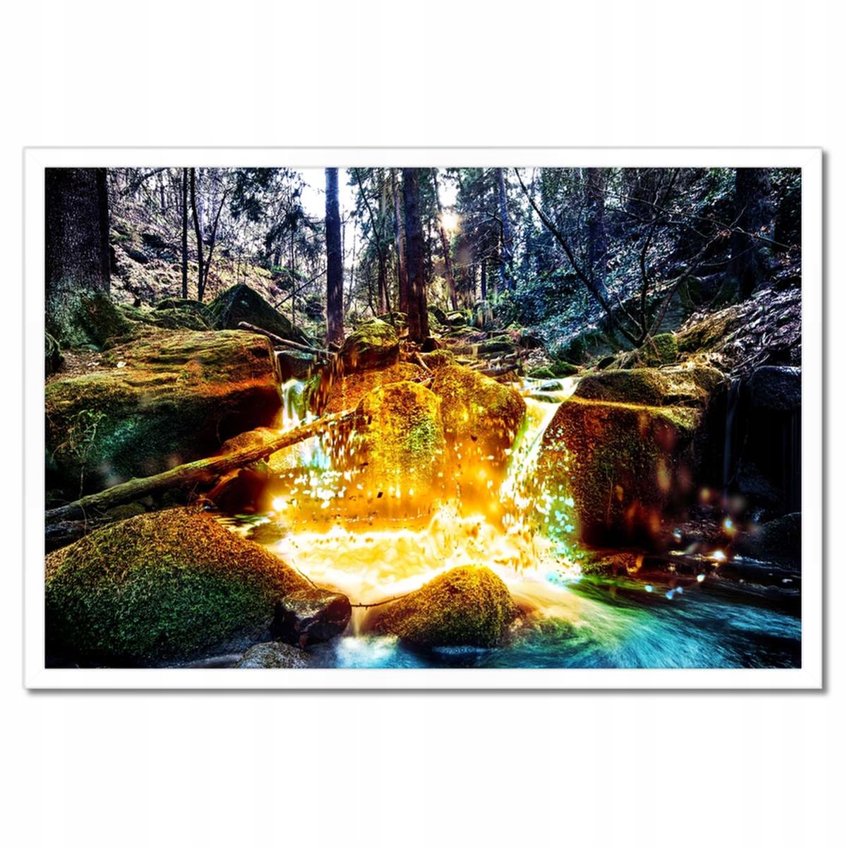 Plakáty v rámu 60x40 Horský vodopád Krajina