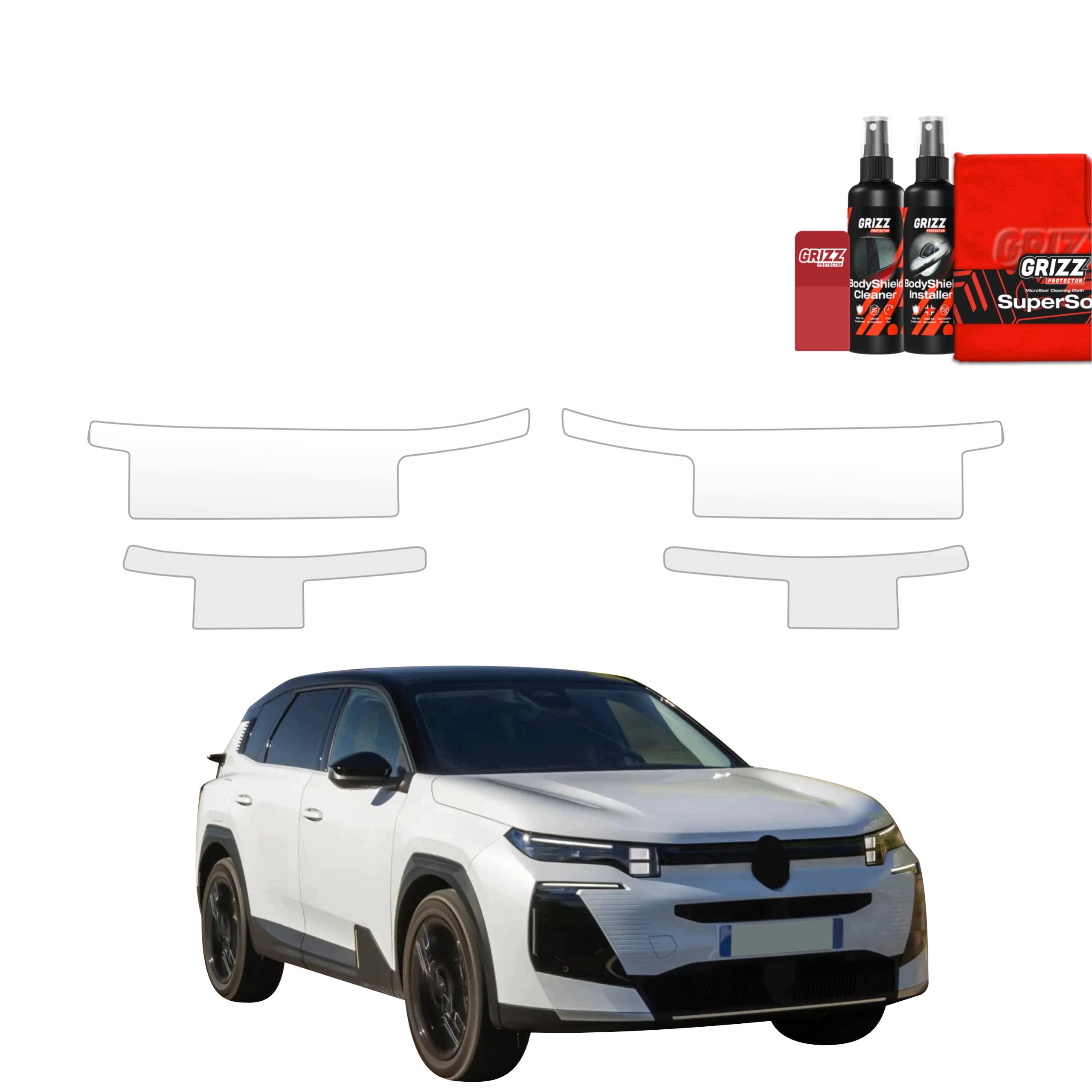 4v1 Fólie Ppf dýha na prahy pro Citroen C5 Aircross Suv (2025-2026)