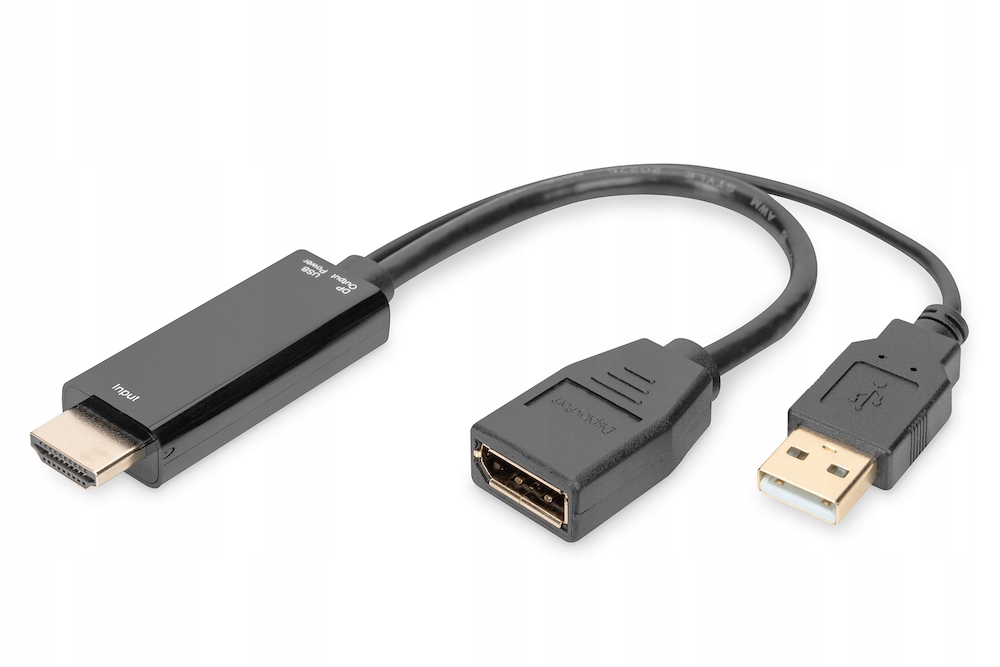 Adapter Hdmi DisplayPort 1.2 4K Aktywny Hdcp 1.4