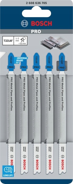 Pilový List List T Na Kov Bim T321AF Rychlé Řezání 5 Ks