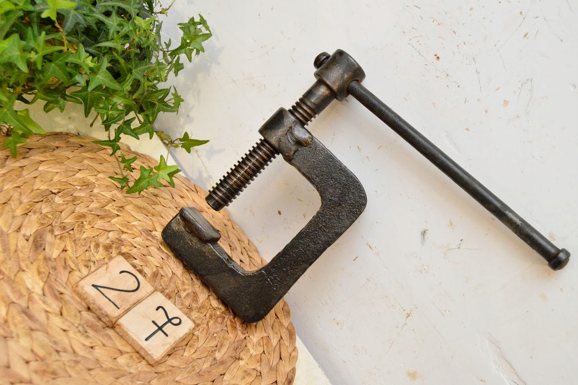 Stary oryg. ścisk stolarski OGROMNY 26 cm