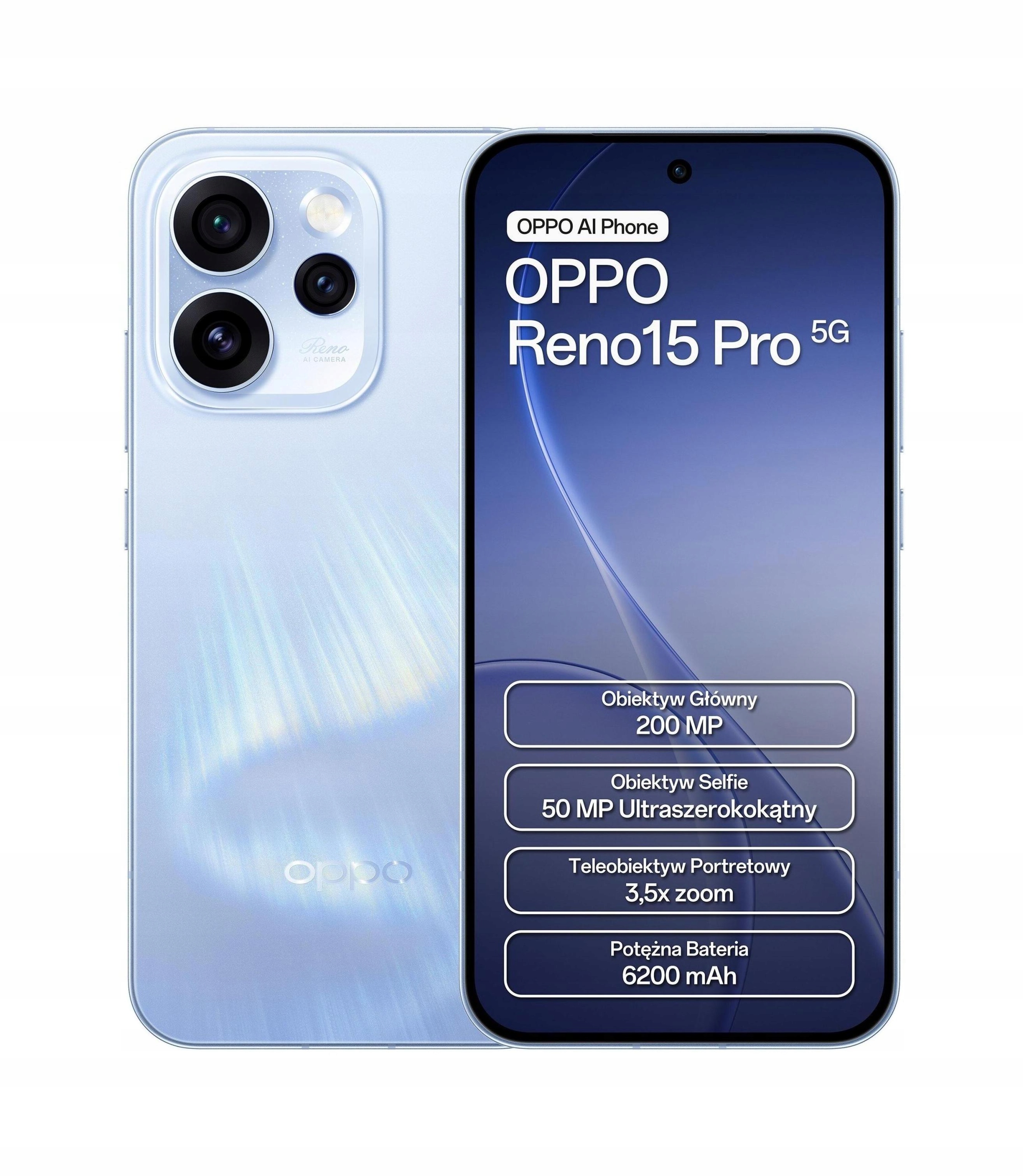 Smartphone Oppo Reno15 Pro 5G 12 Gb 512 Gb Nfc Dual Sim Modrý