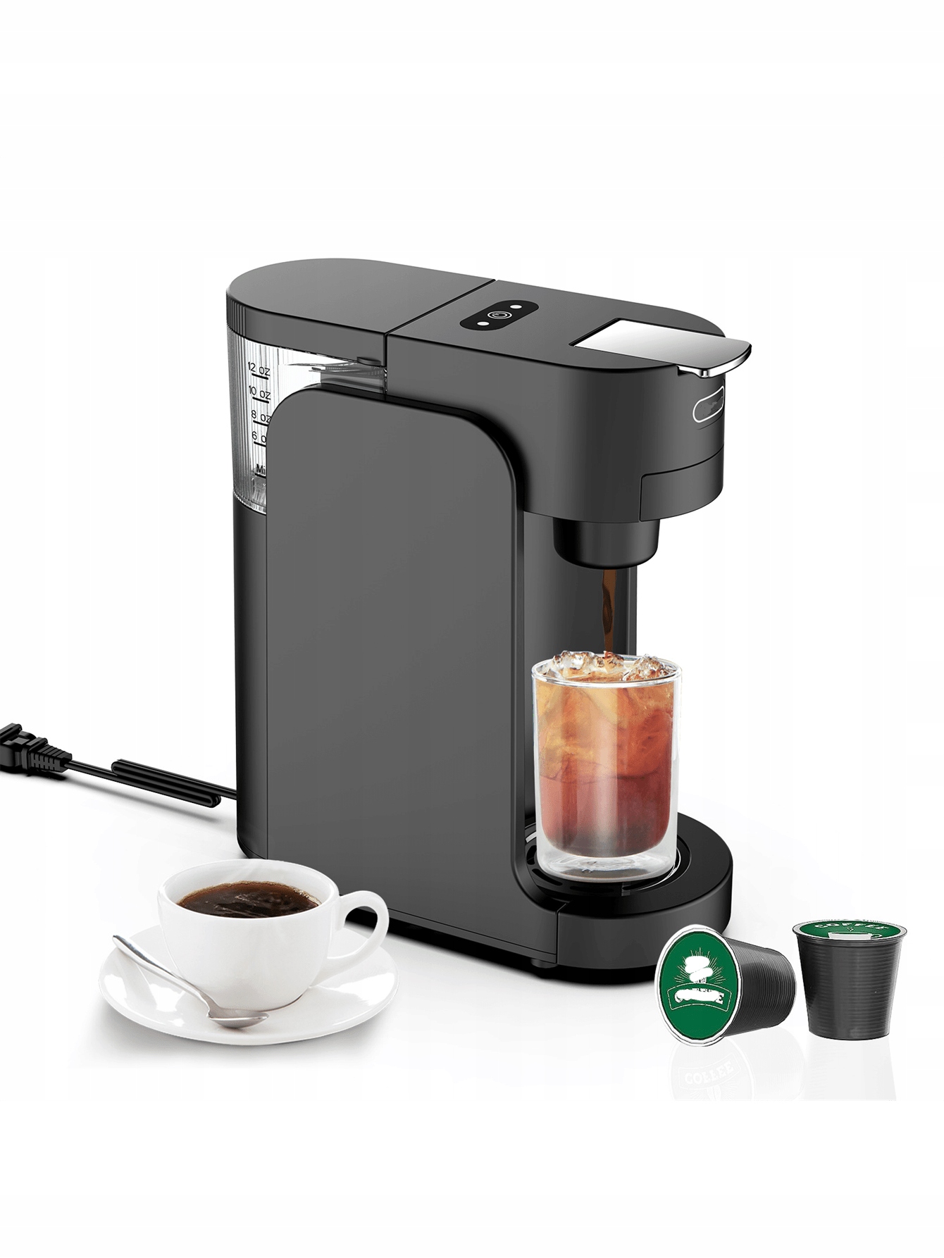 Shein Černý kávovar na kapsle