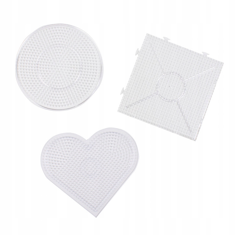 

Szablony do koralików Przezroczyste mix 3szt 5+