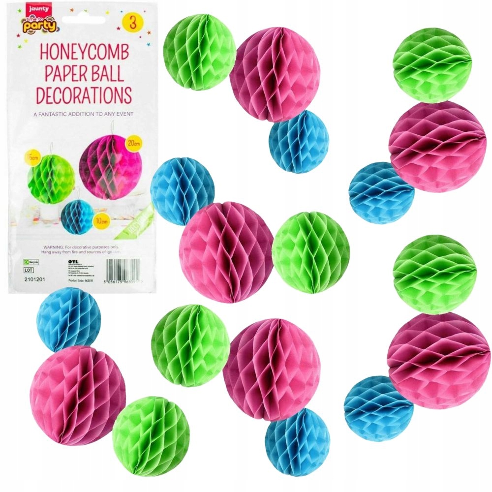 

Papierowa kula origami 18 szt impreza ozdoby