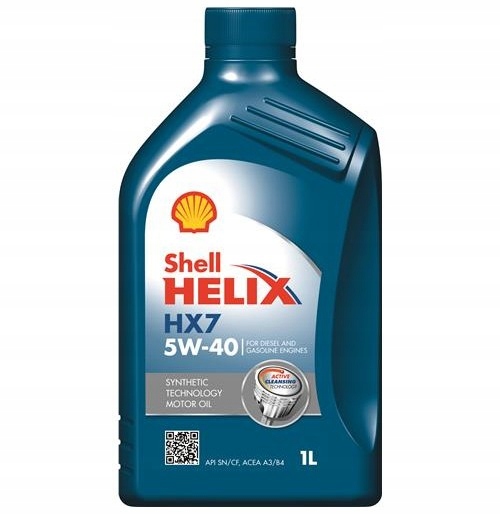 SHELL HELIX HX7 5W40 1L SN/CF A3/B4