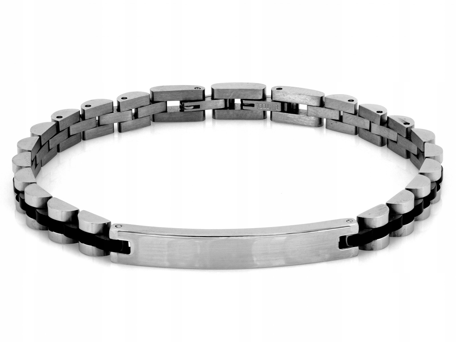Pánský ocelový náramek 5.9 mm s gravírováním Velikost 21, šperky pro muže
