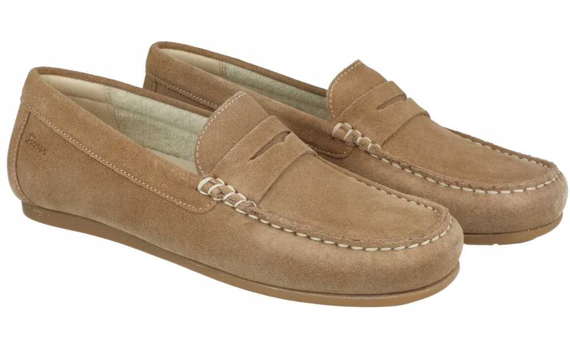 Béžové dámské mokasíny Sioux Simedesa kožené Soft zasouvací R38,5