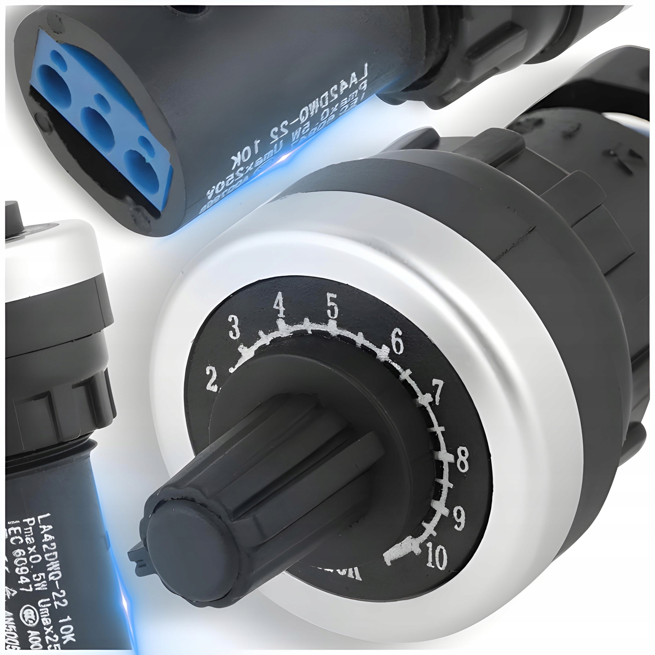 POTENCJOMETR OBROTOWY REZYSTOR NASTAWNY 2kOhm 22mm IP65 R10K DO FALOWNIKA