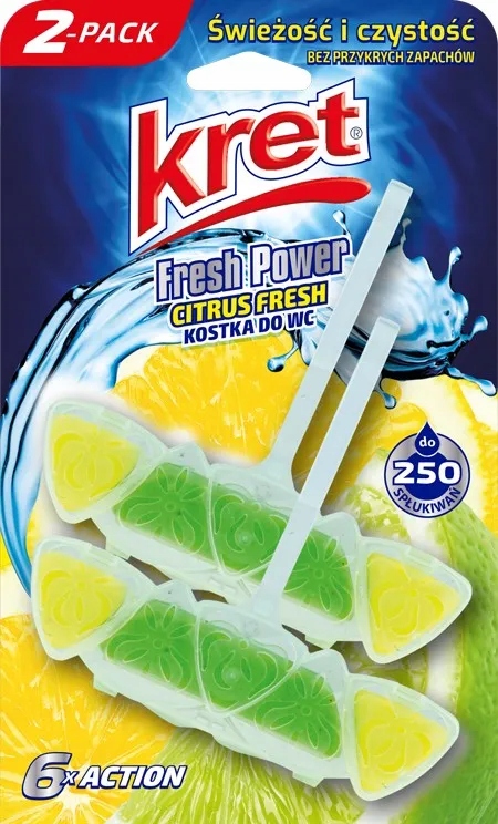 

Kret zawieszka do Wc Duo Citrus Fresh Power, 2x40g