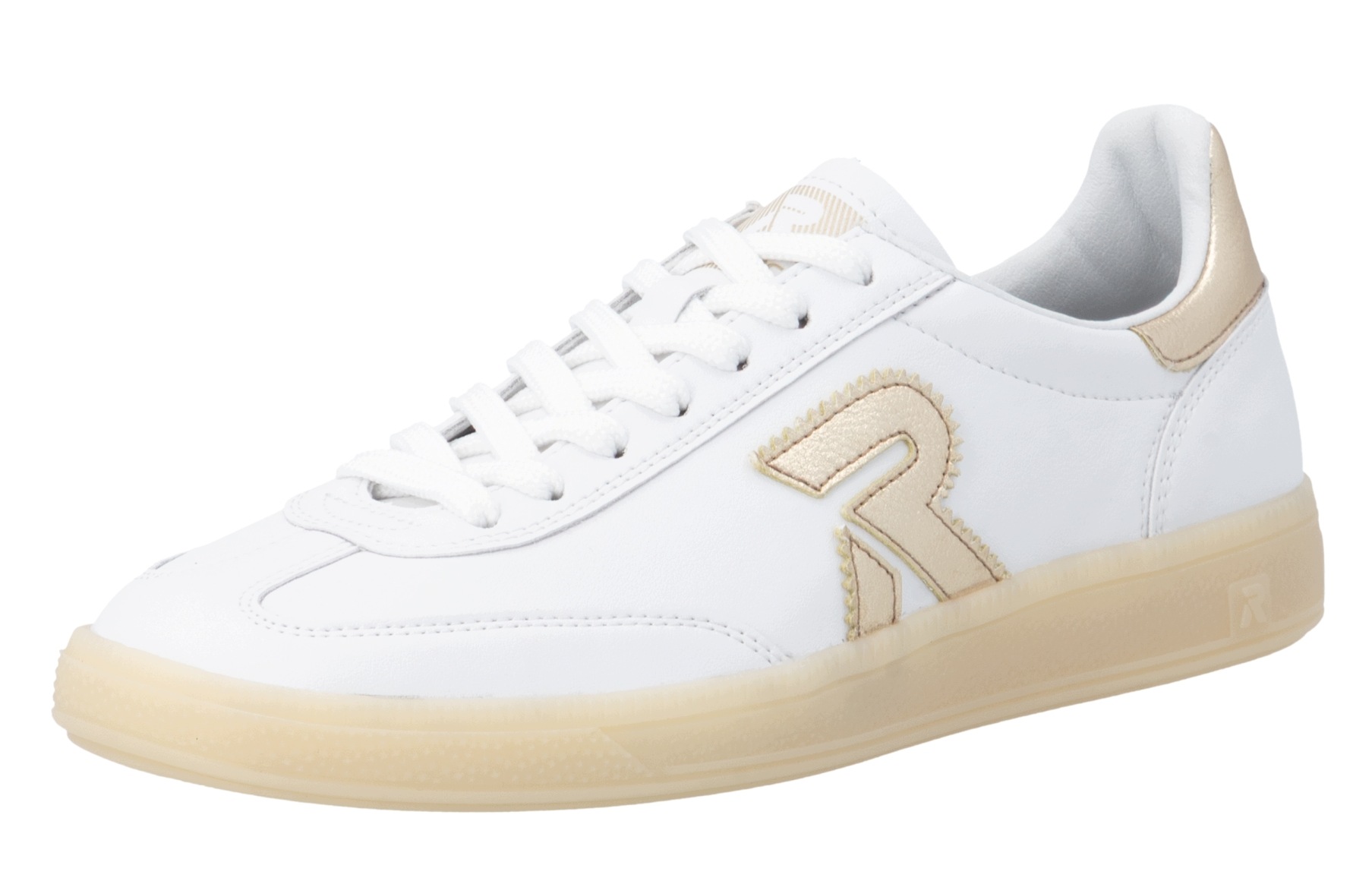 Rieker W2200-76 vel.36 bílé kožené polobotky tenisky Soft